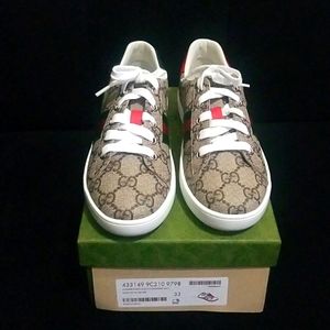 COPY -Kids GUCCI  authentic sneaker plastica suola gomma gg s size 33